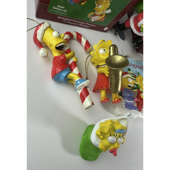 Bundle Mixed Lot The Simpsons Christmas Holiday Ornaments Homer Marge Bart Lisa - Picture 15 of 16